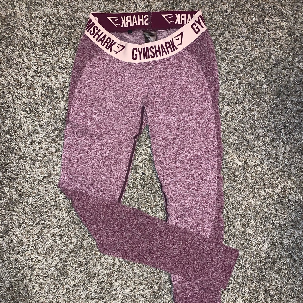 Gymshark Flex Leggings in Dark Ruby Marl